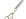 Tauro Pro Line Scissor 18cm (7") 57T Curvy Left Gold Handles TPL63457